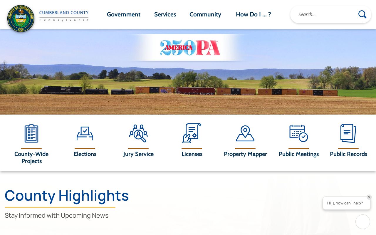 Official Cumberland County Pennsylvania government homepage